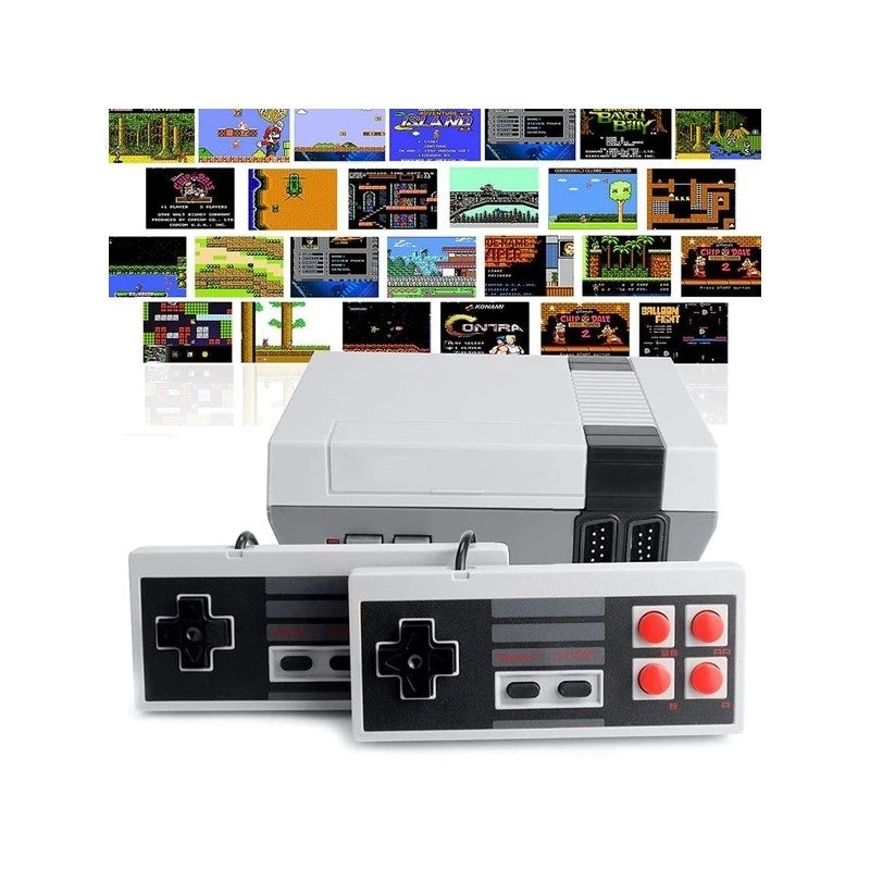 Consola Retro Plug & Play cu 620 de Jocuri Clasice + 2 Controlere Wireless