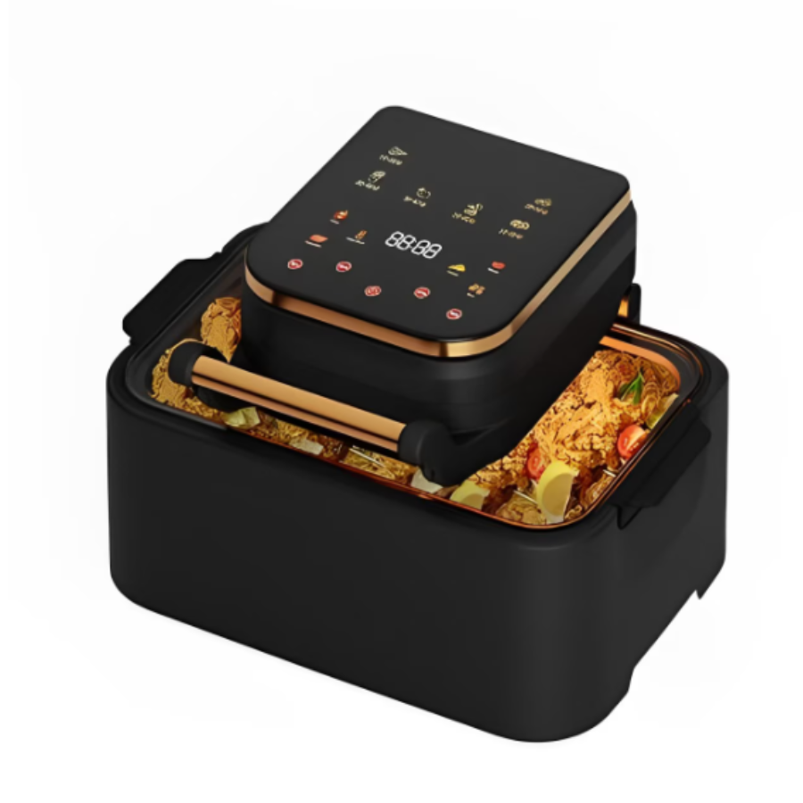 Air Fryer, Friteuza, 1700 W, 12L, Display Digital, 200 °C, Negru