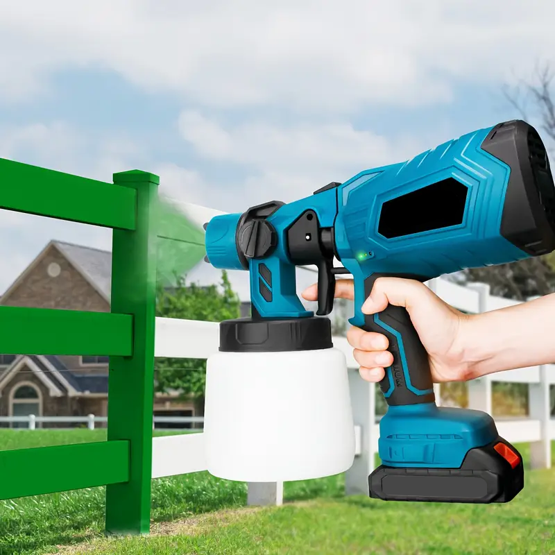 Aparat Profesional de Vopsit Electric cu 2 Acumulatori 36V, Rezervor 800ml, Rapid & Fara Fir