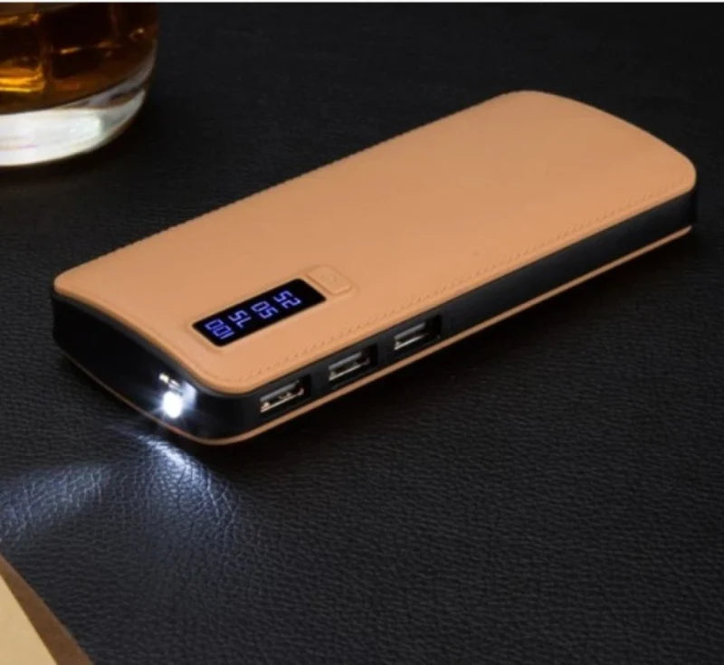 Baterie externa 30000 mah cu display LCD, Led si 3 iesiri USB
