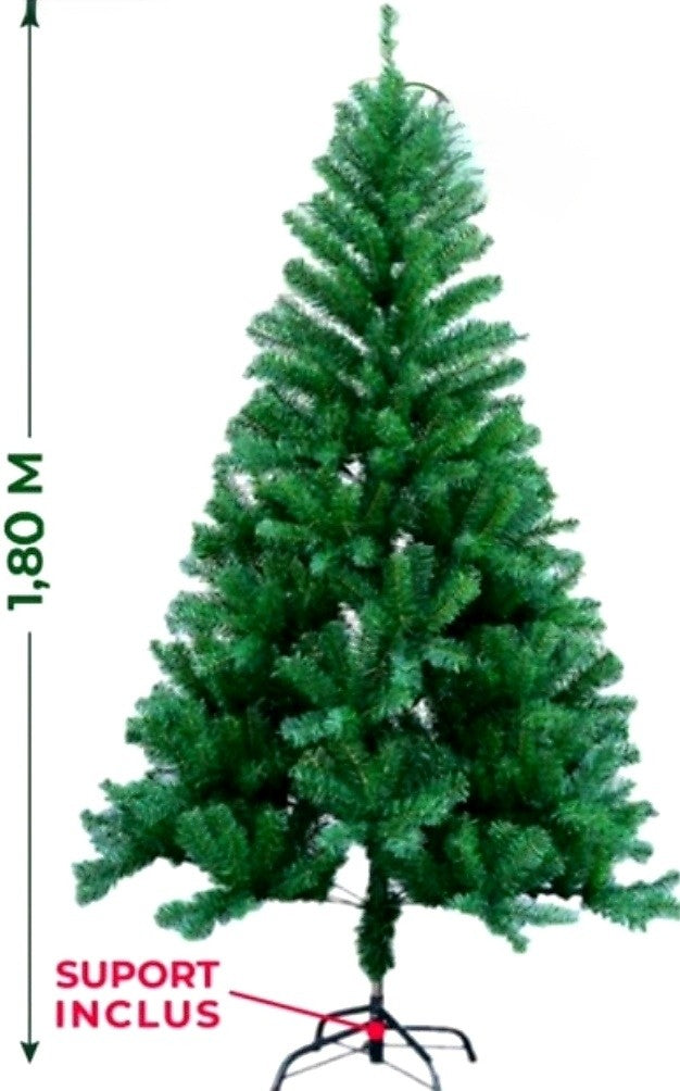 Brad de Crăciun Artificial 180 cm + Set Complet de Accesorii