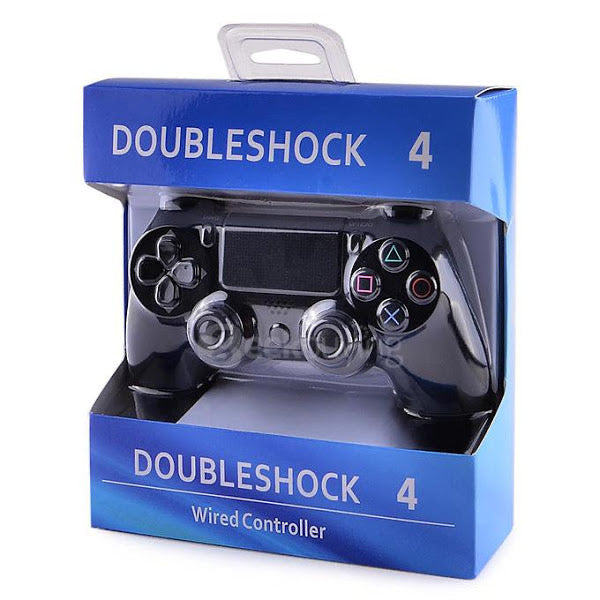 Controller wireless Doubleshock 4, Cu vibratii, Negru