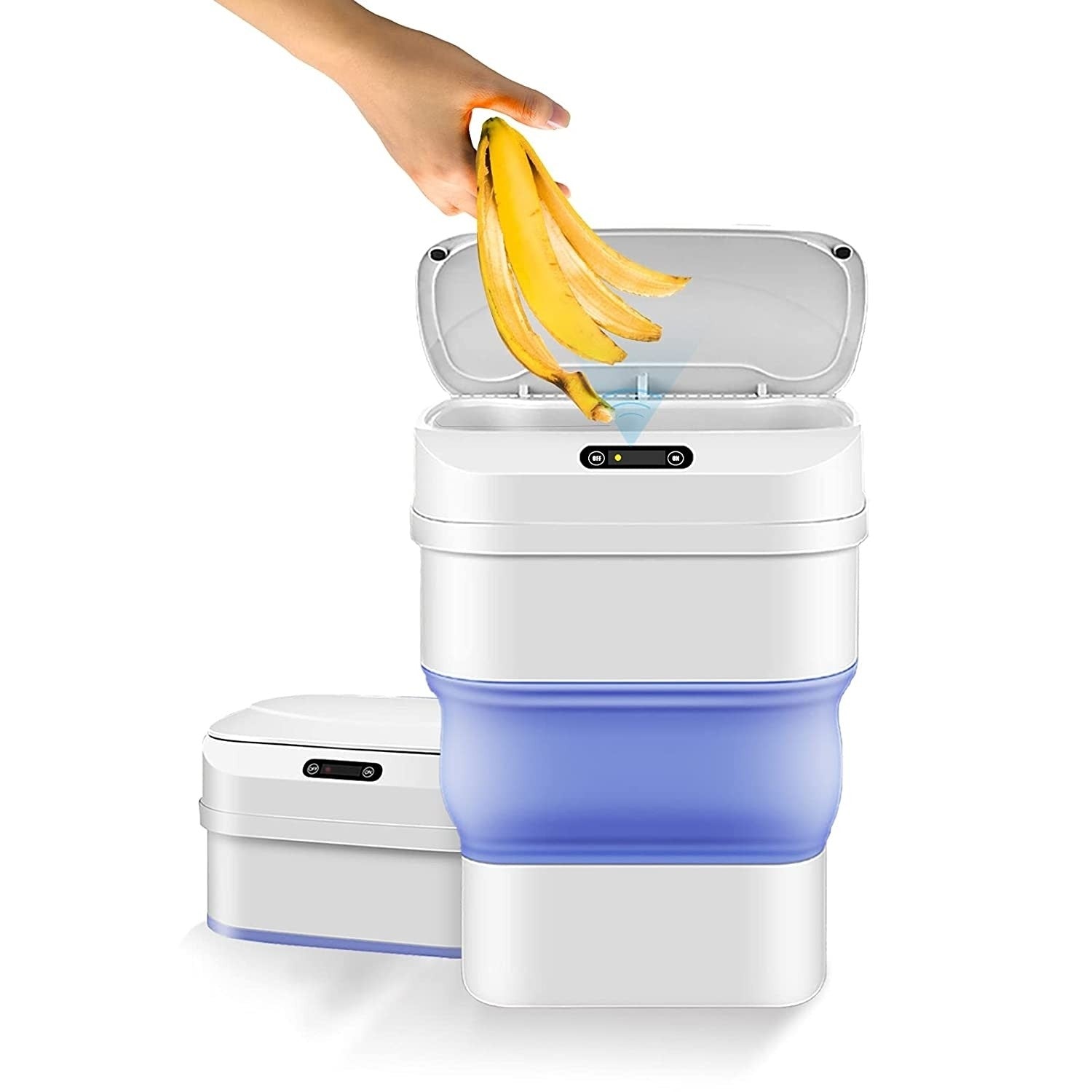 Coș de Gunoi Smart cu Deschidere Automată – 8L, Senzor Mișcare, Pliabil, Touch-Free