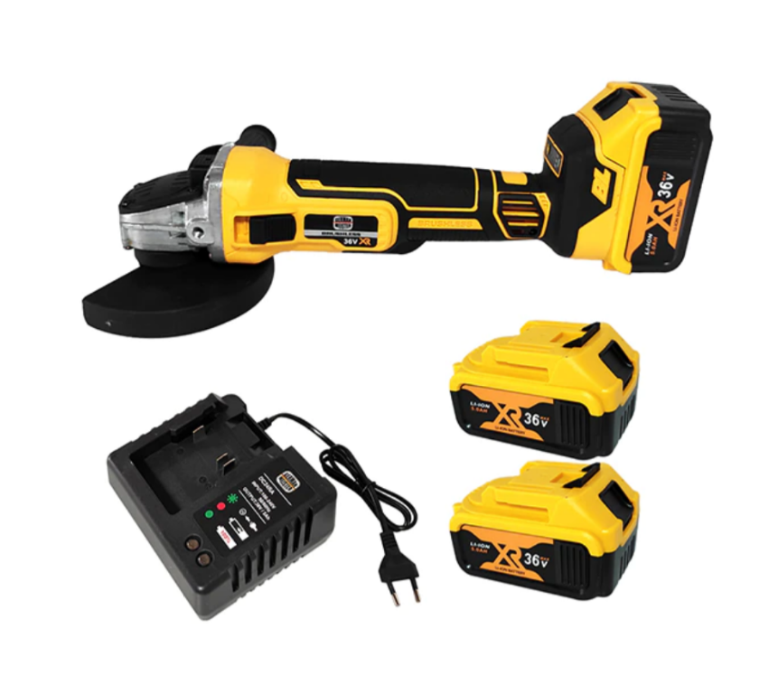 Flex German Meister - Set 2 Acumulatori 36V 5Ah, Disc 100-125mm, Cutie Transport,