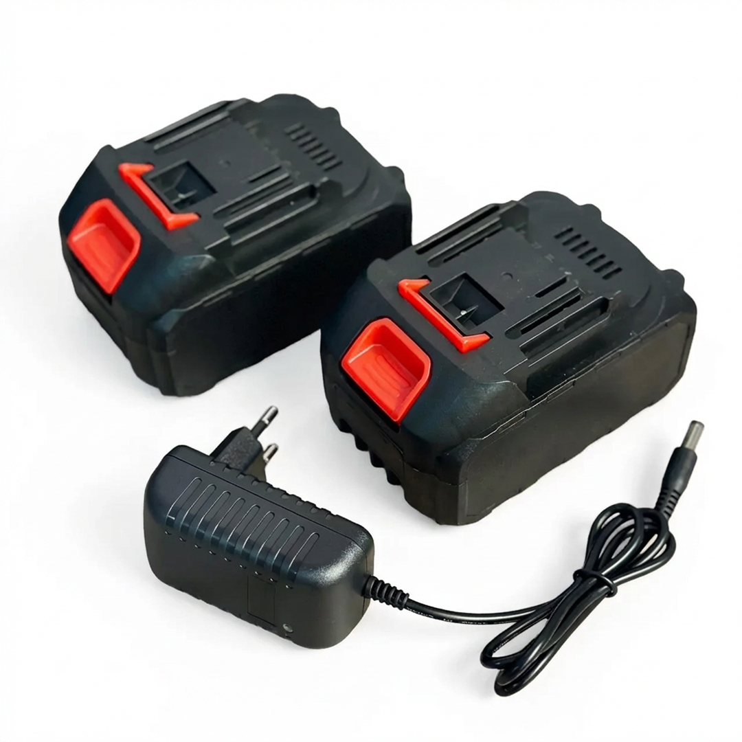 Foarfeca electrica 2 in 1 pentru gradina cu 2 acumulatori de 48V pentru tuns iarba, gard viu sau arb