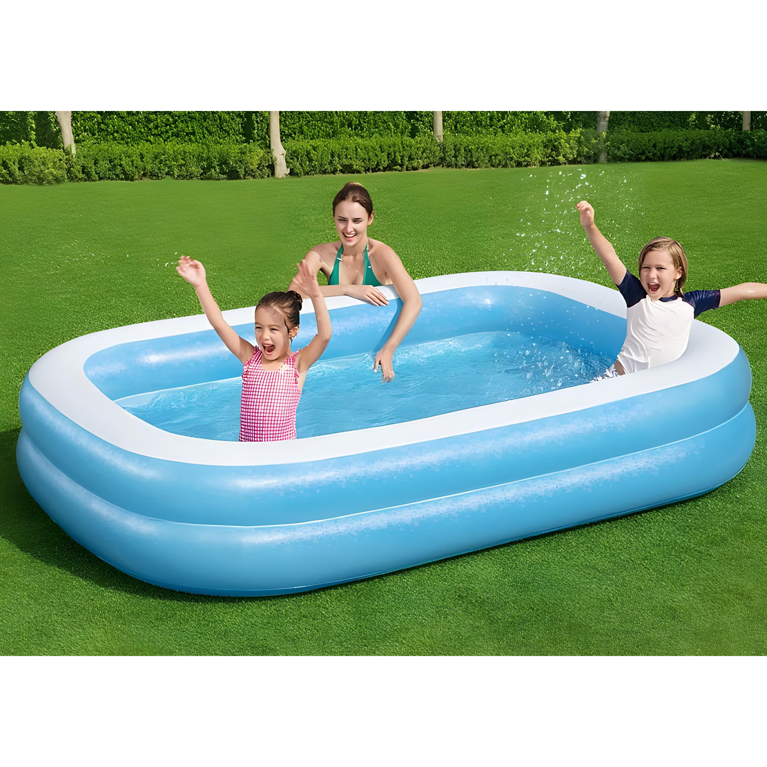 Piscina gonflabila intex 200m x 150 x 50 cm, 2 inele, Family Pool XL