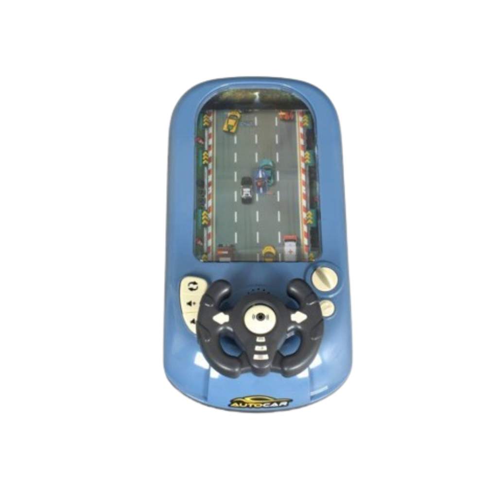 Jucarie Volan Interactiv cu piste de curse si masinute, albastra