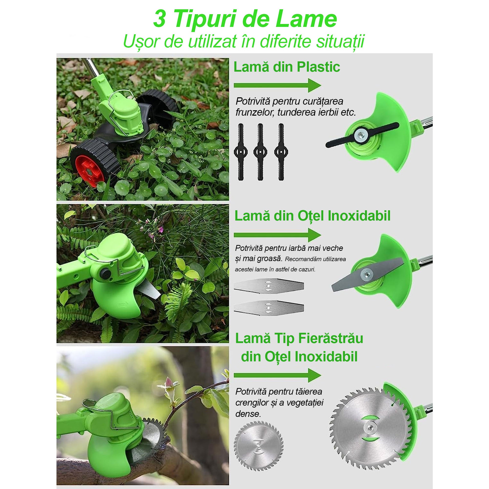 Motocoasa Electrica 48V, 4000 mAh, 18.000 RPM, cu Acumulatori – Putere și Autonomie Superioara!