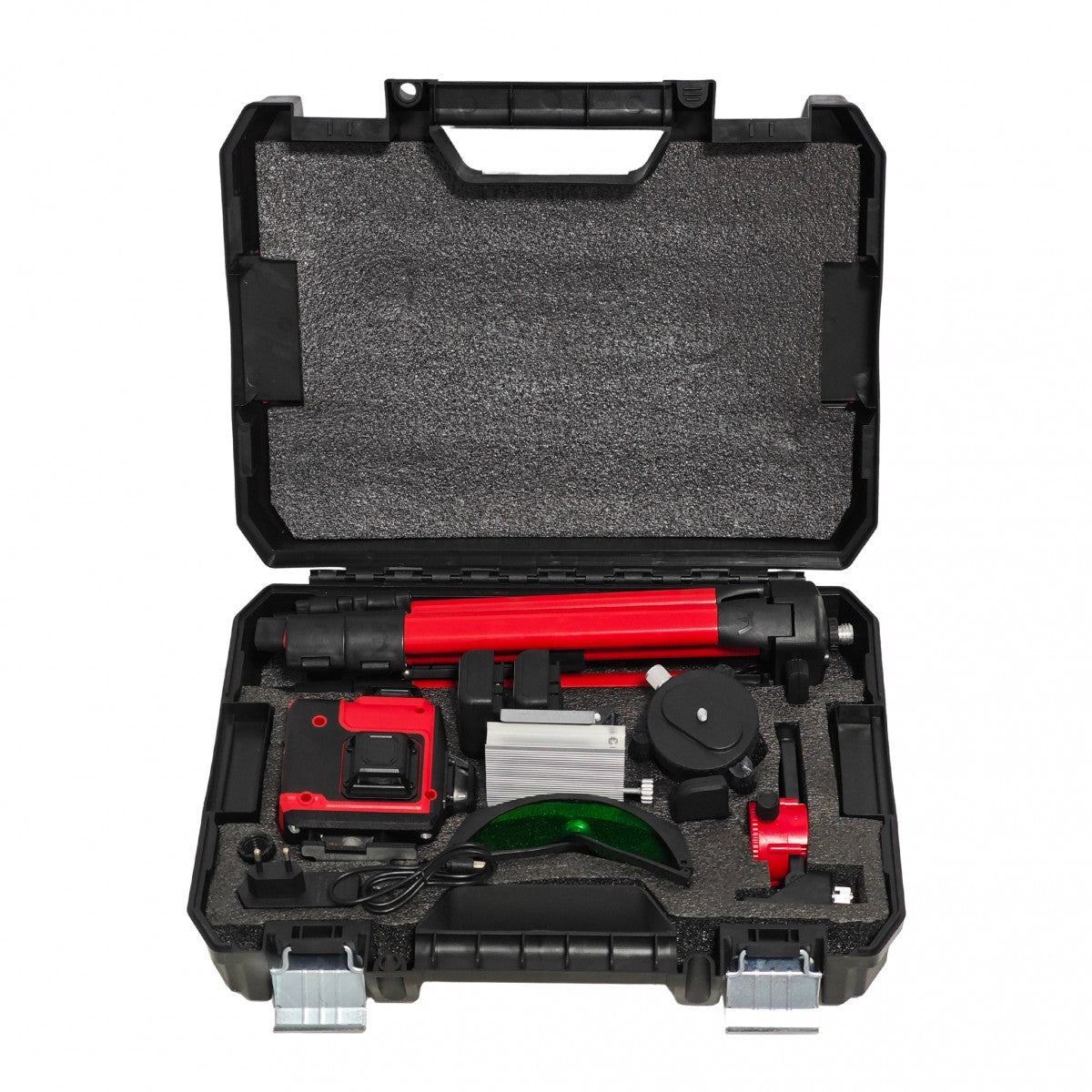 Nivela laser German Meister , 4D-12 linii, 4D-16 linii, Trepied + alte accesorii incluse, Model nou