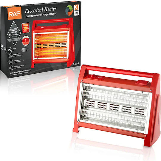 Radiator RAF R.1175 Cuarț cu Termostat și Ventilator, 2400W, 3 Regimuri de Încălzire