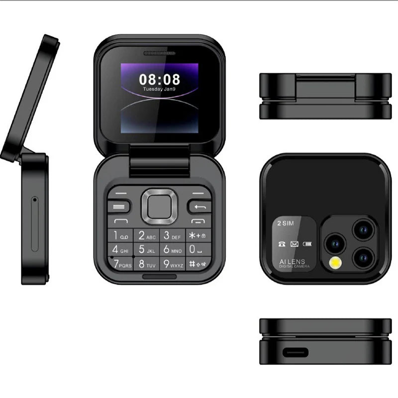 Telefon de buzunar i16 PRO – Compact si Pliabil