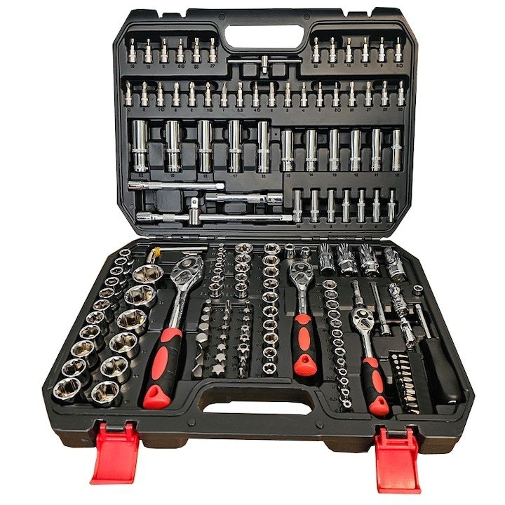Trusa Chei Tubulare 172 Piese – Set complet pentru orice lucrare