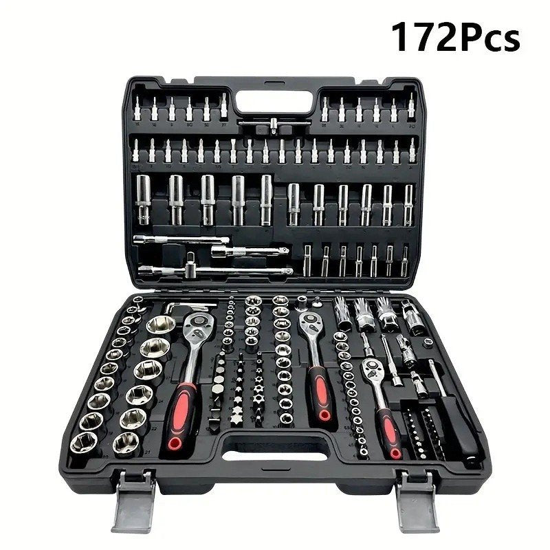 Trusa Chei Tubulare 172 Piese – Set complet pentru orice lucrare