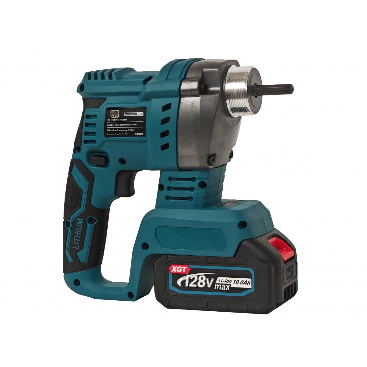 Vibrator pentru beton German Meister. cu 2 Acumulatori 128V, 10Ah