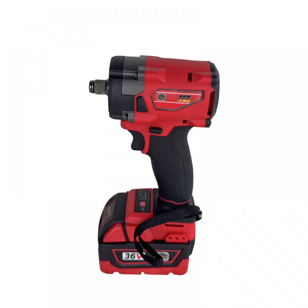 Bormașină de Impact Profesională GERMAN MEISTER | 850Nm | 2 Acumulatori 36V 8Ah | Brutărie & Șuruburi Rezistente