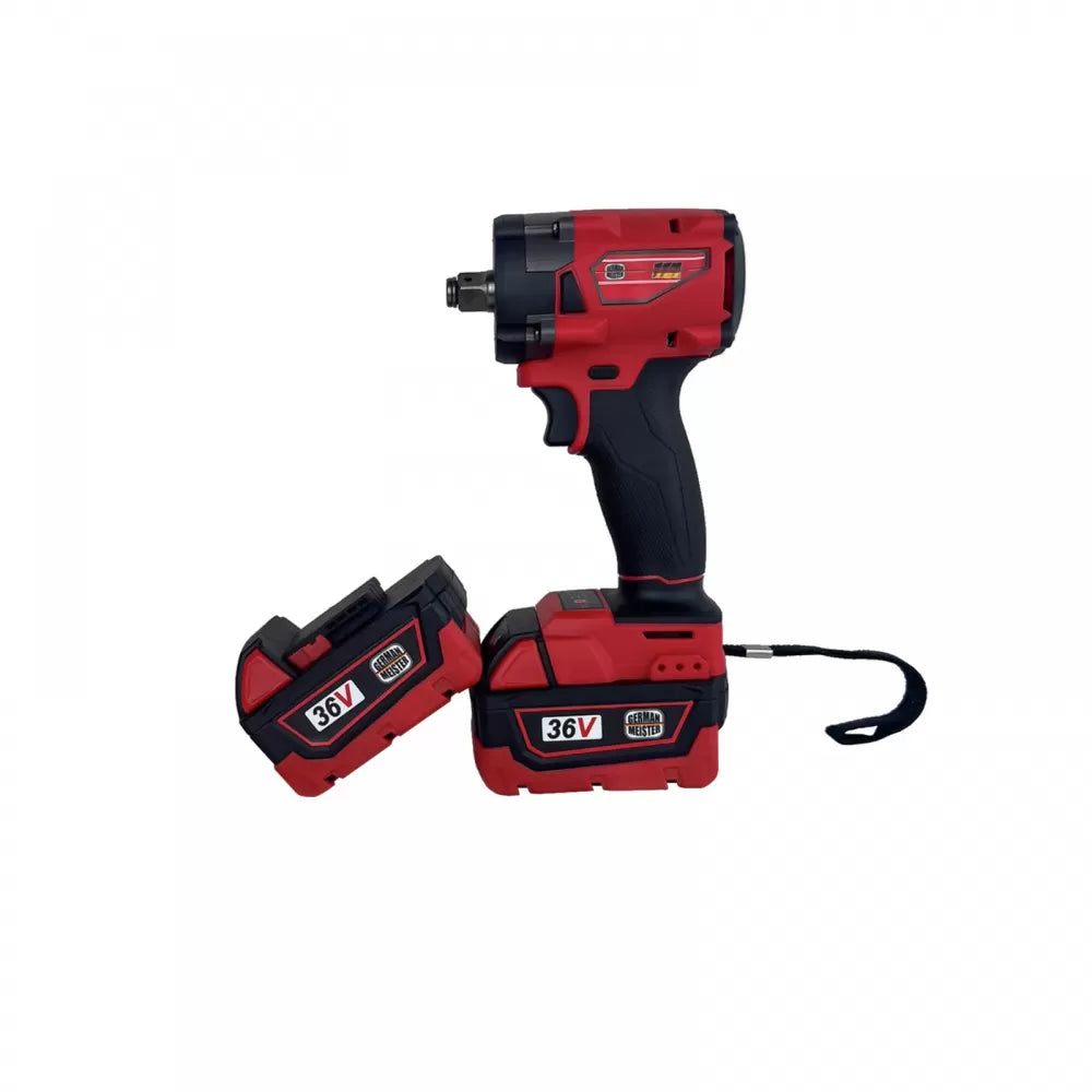 Bormașină de Impact Profesională GERMAN MEISTER | 850Nm | 2 Acumulatori 36V 8Ah | Brutărie & Șuruburi Rezistente