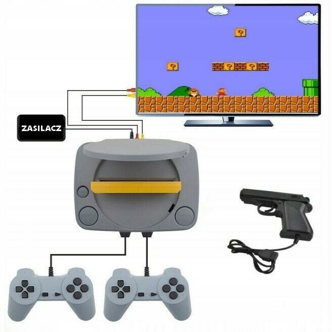 Consola Retro Super 8-BIT TY-368 – 620 Jocuri Clasice | Revino in Copilarie cu Mario, Pac-Man & Altii!