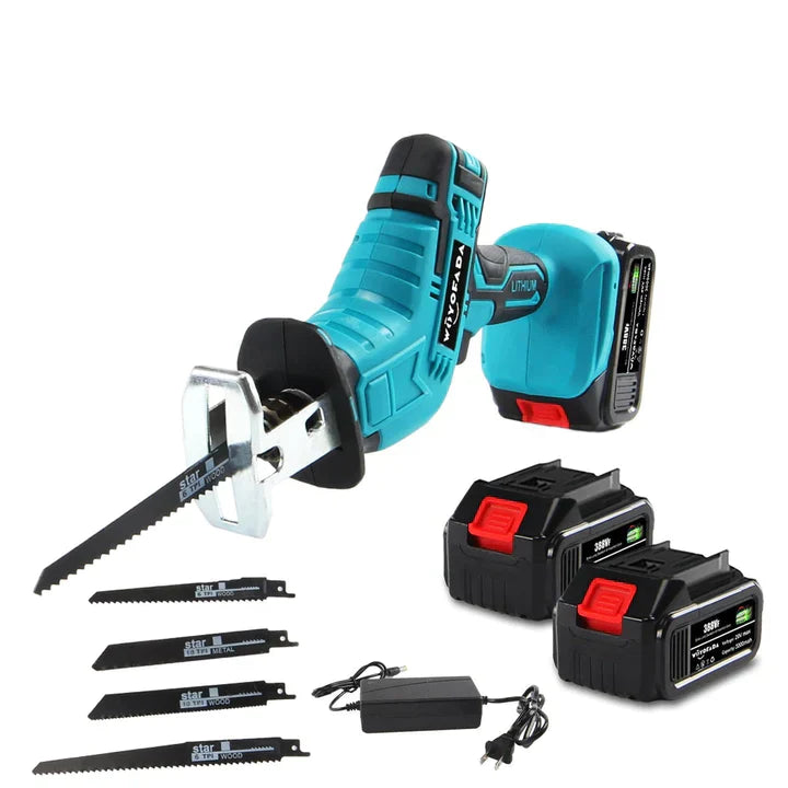 Fierastrau Electric Sabie, cu 2 Acumulatori, 48 V, 4 Panze