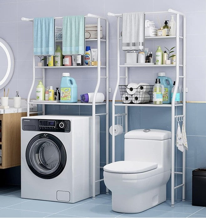 Raft Depozitare peste Mașină de Spălat – 3 Polițe, Etajeră Practică pentru Baie