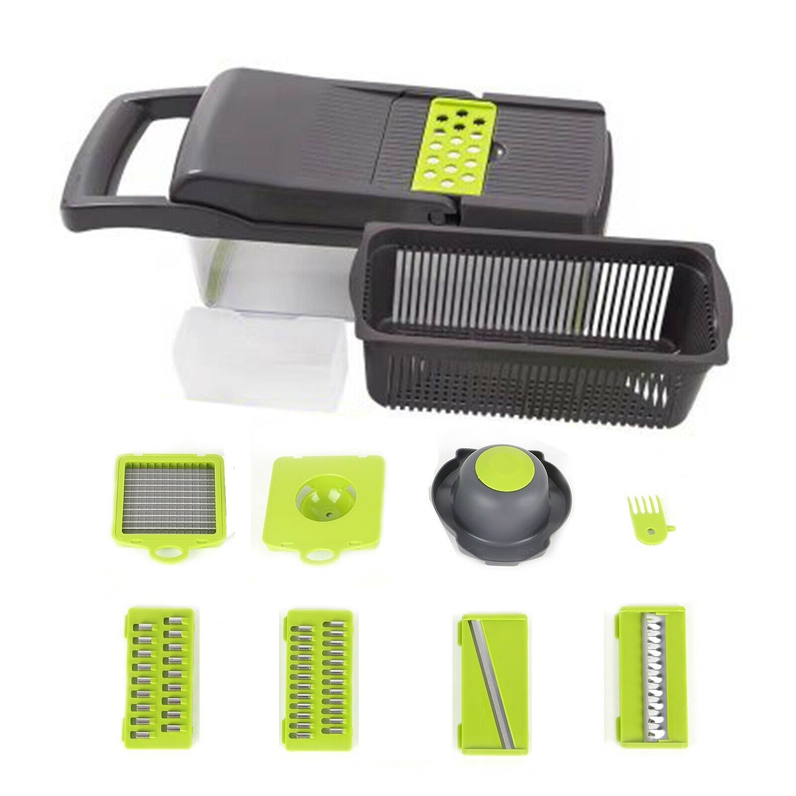 Razatoare Multifuncționala Profesionala – 14 Lame din Oțel Inoxidabil, cu Maner Protejat