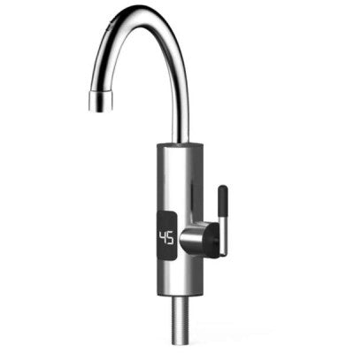 Robinet Electric Instant Inox 3000W – cu Display Digital & Rotire 360° | Apa Calda Imediata la Orice Temperatura