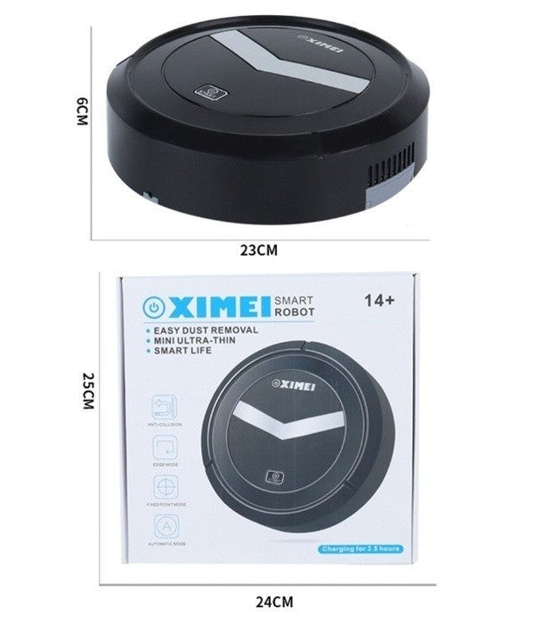 Robot Aspirator Ximeijie 3 în 1 – Aspira, Mopazește & Se Autocurața | Design Elegant Negru