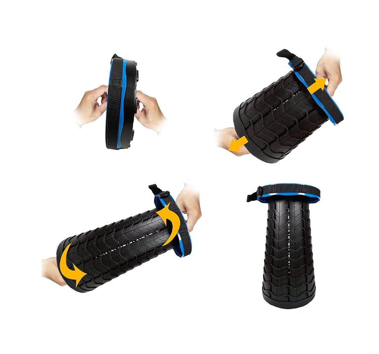 Scaun Pliabil Portabil Retractabil Telescopic pentru Exterior – Ușor, Compact și Rezistent