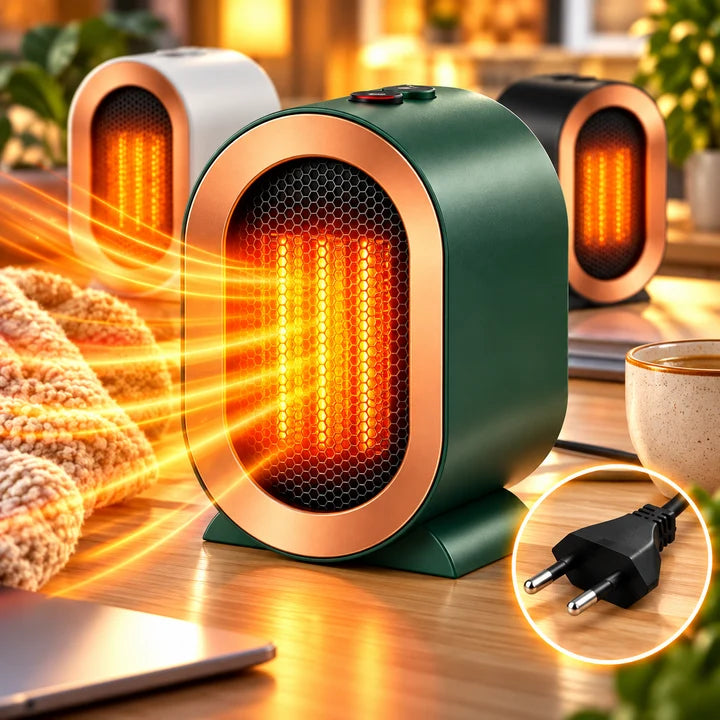 Aeroterma Electrica Portabila 1200 W, Incalzire Rapida PTC, Protectie la Supraincalzire, Diverse Culori