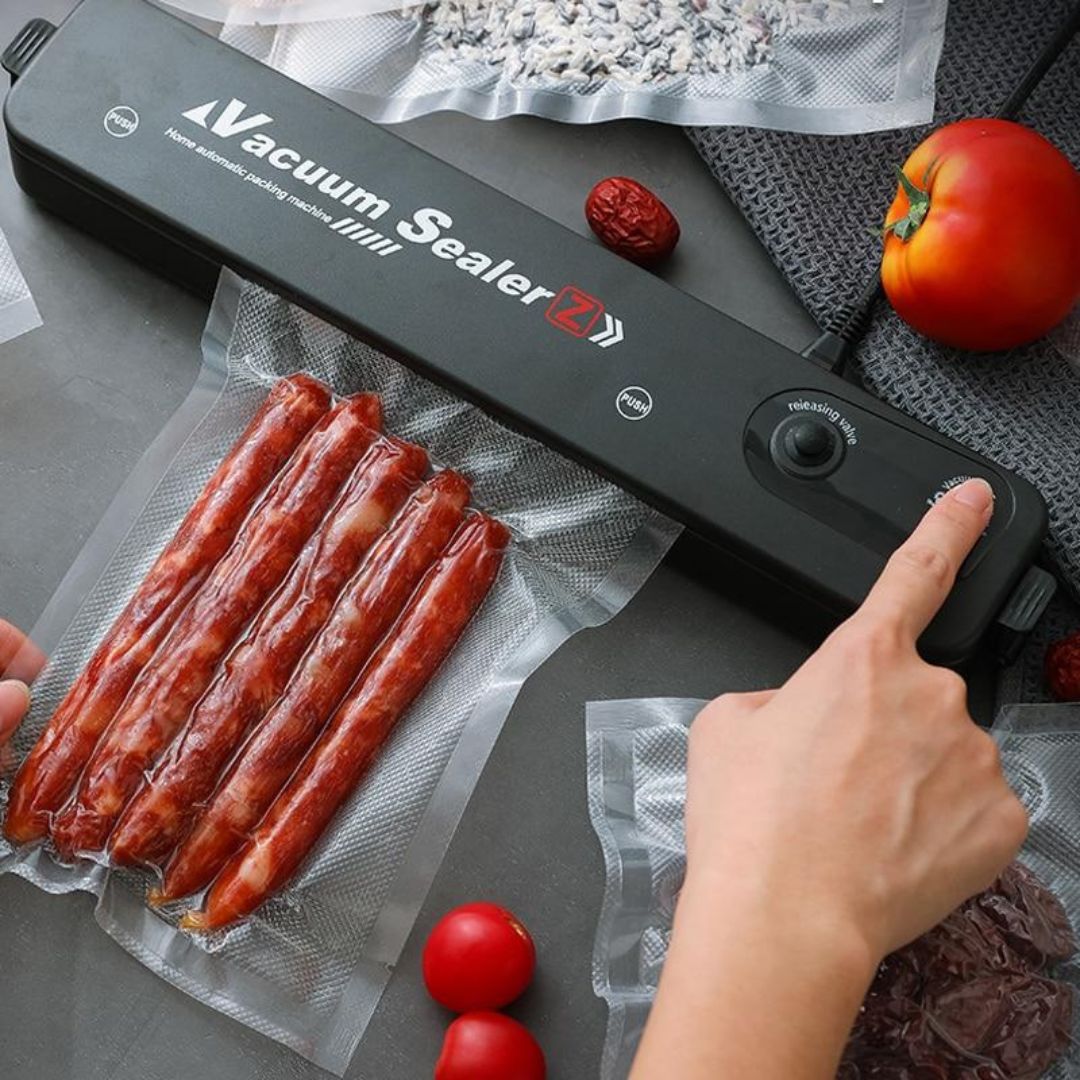 Aparat de Vidat și Sigilat Alimente, 90W, 10 Pungi Incluse