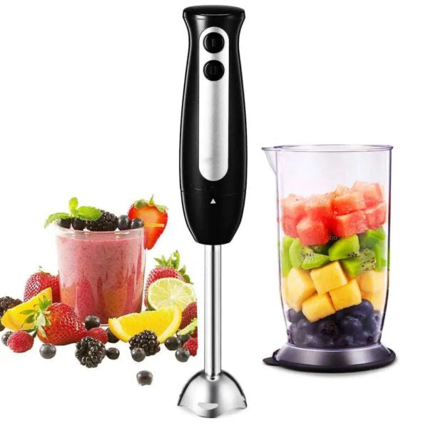 Blender de Mana Multifunctional – 2 Viteze, 2 Lame din Otel Inoxidabil, Mixare & Tocator, 5 Accesorii