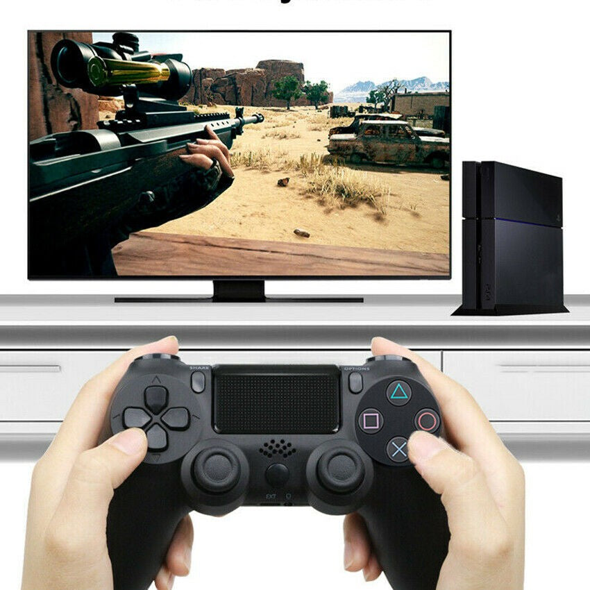 Controller wireless Doubleshock 4, Cu vibratii, Negru