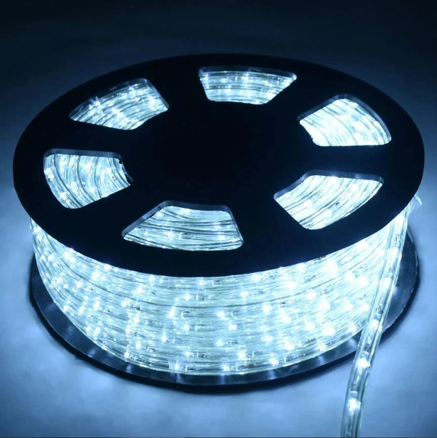 Instalatie tip furtun luminos LED 50 m alb rece