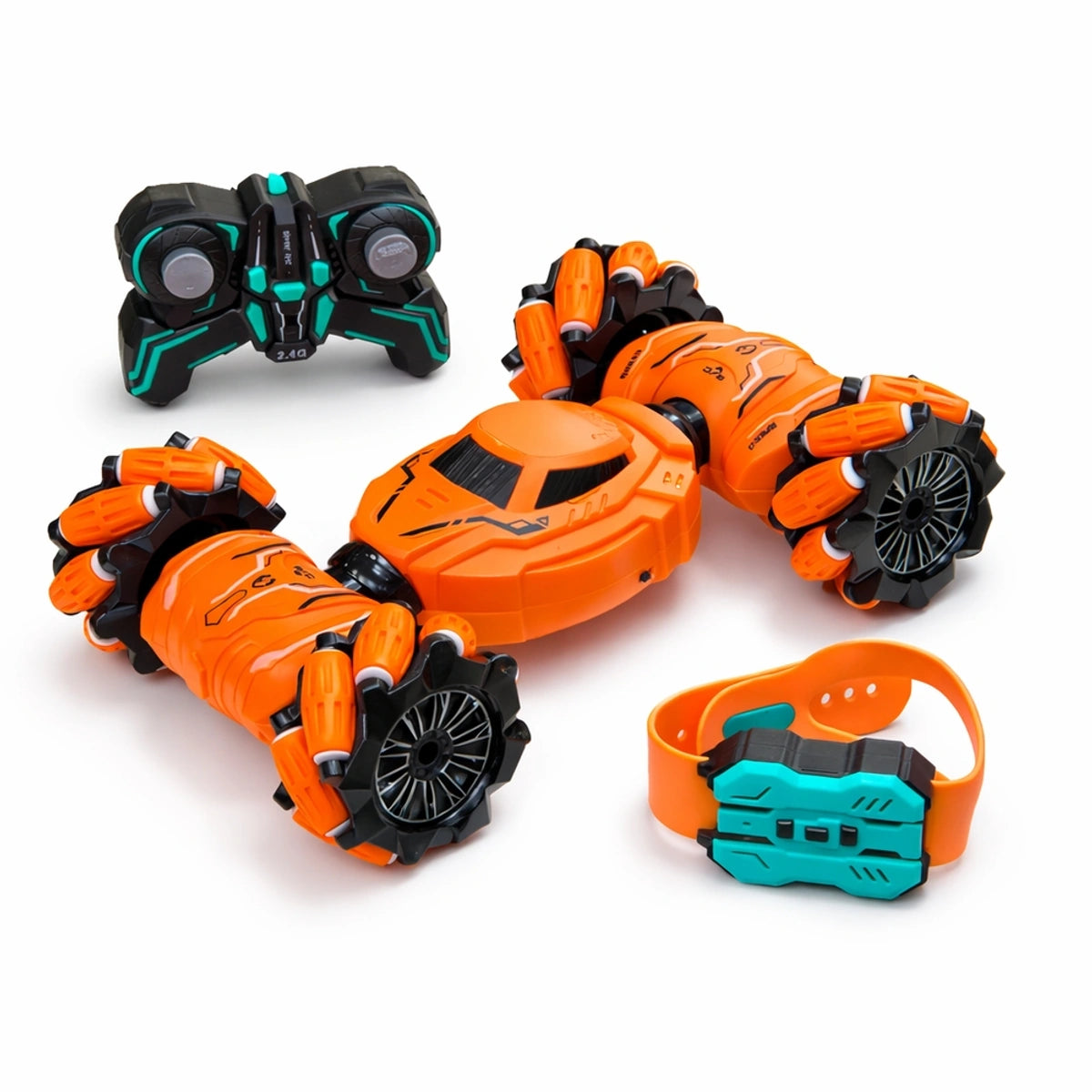 Mașină RC Stunt 2.4G cu Telecomandă și Control prin Gesturi – Rotire 360°, Drift și Mișcări Acrobatice
