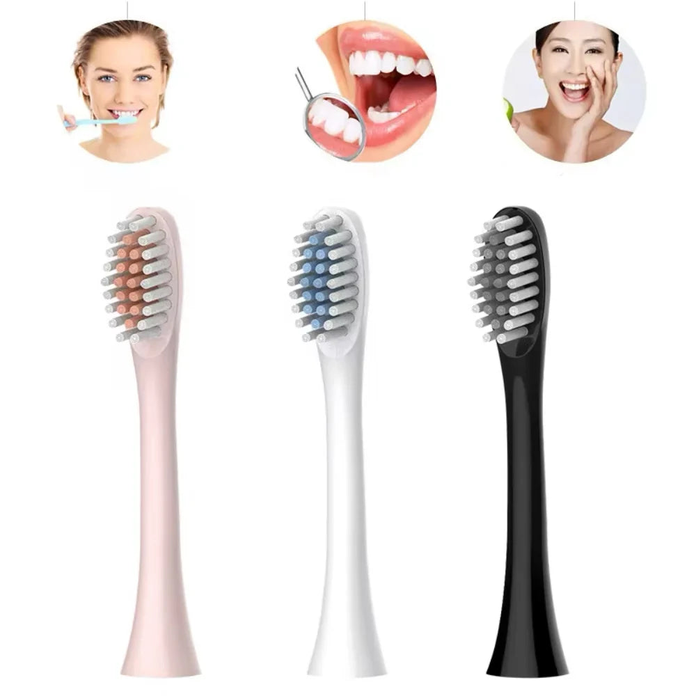 Set 2 Periuțe de Dinți Electrice, 6 Moduri, Temporizator, 4 Capete de Schimb