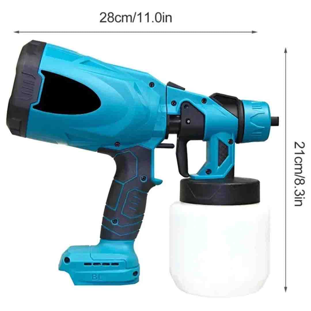 Aparat Profesional de Vopsit Electric cu 2 Acumulatori 36V | Rezervor 800ml | Rapid & Fără Fir