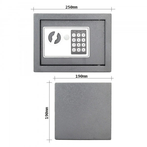 Seif Electronic Premium din Otel Rezistent – inchidere Digitala cu Cod PIN și Cheie de Rezerva